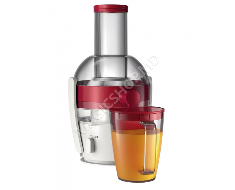 Storcător de fructe și legume Philips HR1855/90, Alb | Roșu